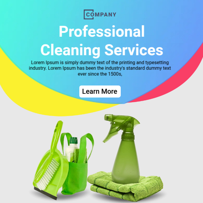 Clean Professional Add Cleaning Ads Template | PosterMyWall