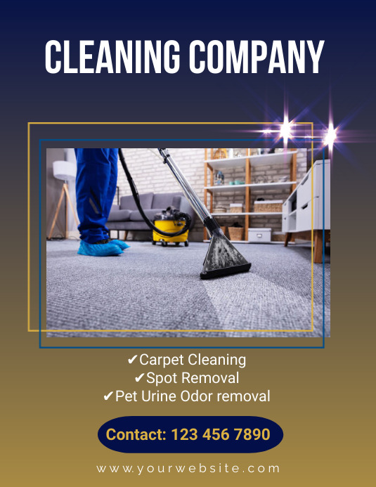 Cleaning company flyer Template PosterMyWall