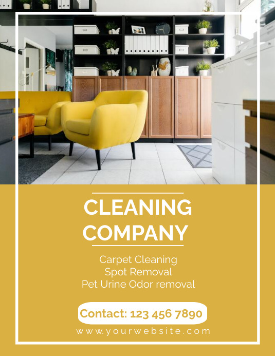 Cleaning company flyer Template PosterMyWall