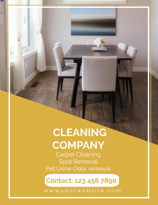 Cleaning company flyer Template PosterMyWall