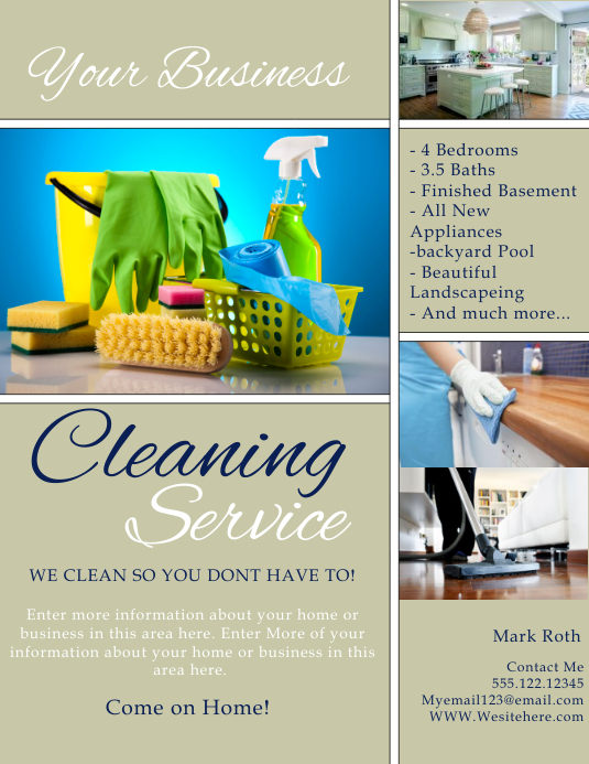CLEANING Template PosterMyWall
