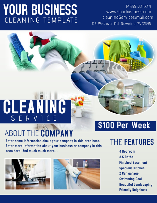 CLEANING Template PosterMyWall