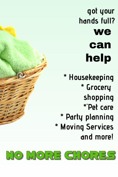 Cleaning flyer