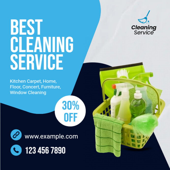 Cleaning Instagram Ads Template PosterMyWall