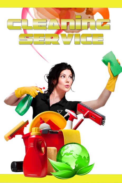 Cleaner Table Poster cleaning Template | PosterMyWall
