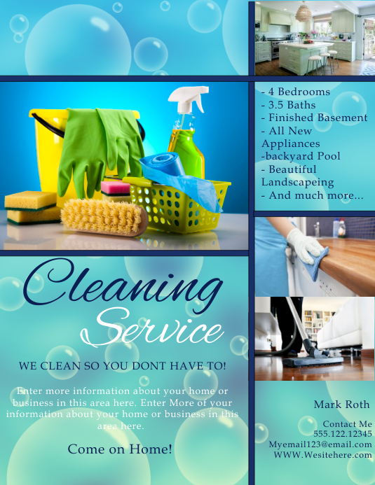 CLEANING Template PosterMyWall