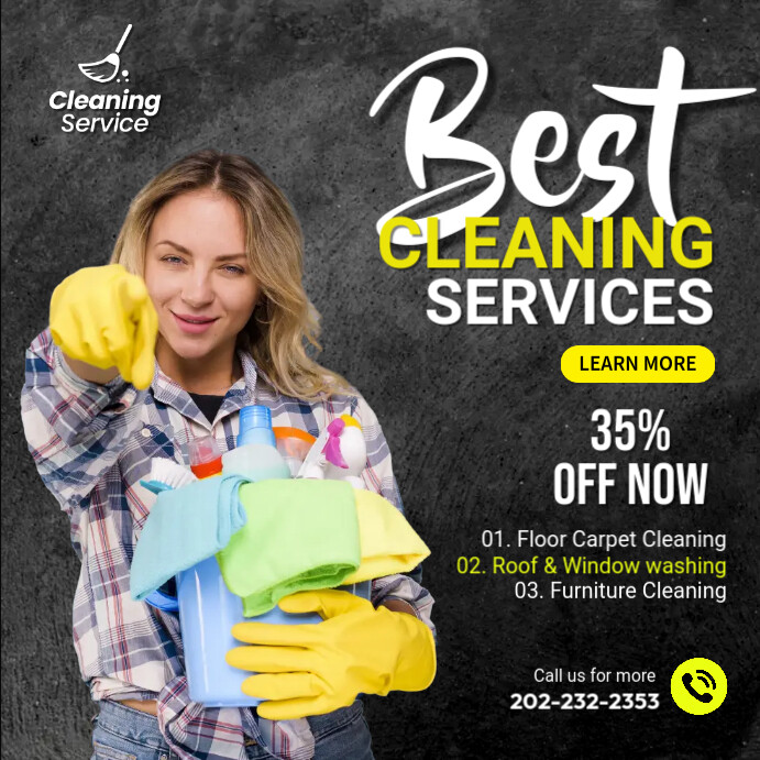 Clean Professional Add Cleaning Promotional Ads Template | PosterMyWall