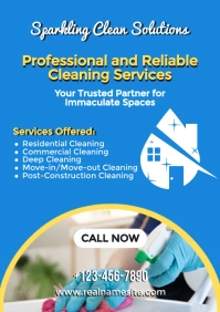 Cleaning Service A2 template