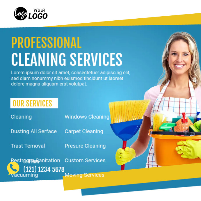 Cleaning Service ad Template PosterMyWall Cleaning Service ad Template PosterMyWall