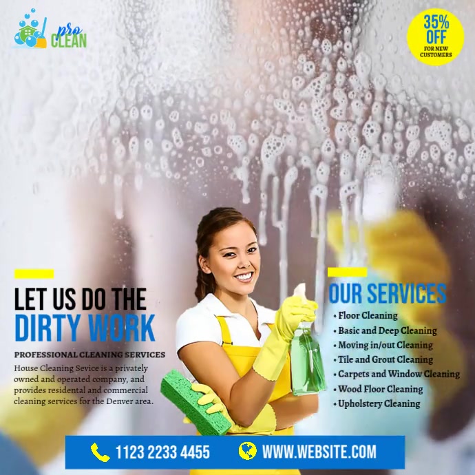 Cleaning Service Ad Template PosterMyWall Cleaning Service Ad Template PosterMyWall