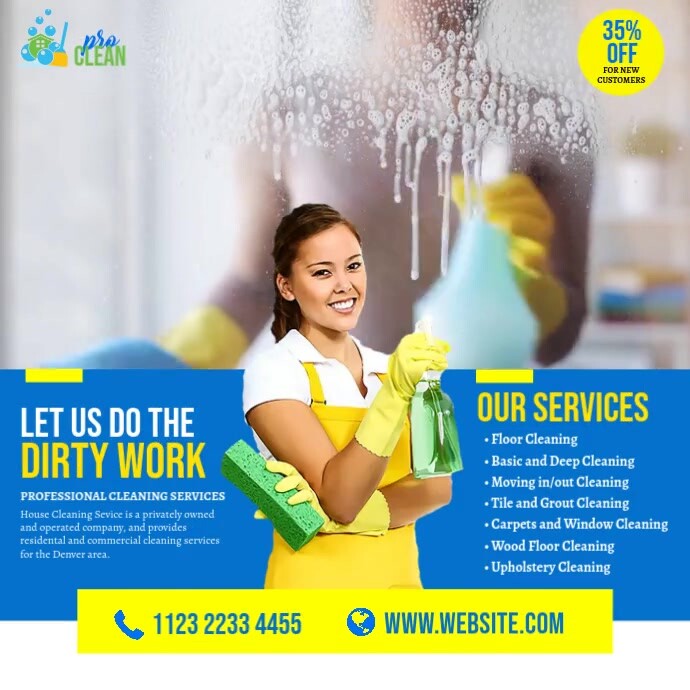 Cleaning Service Ad Template PosterMyWall Cleaning Service Ad Template PosterMyWall