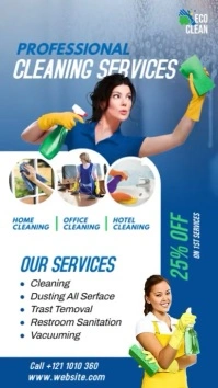 Cleaning Service Ad Instagram Story template