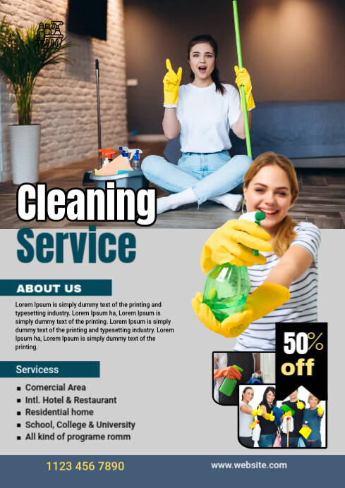 Cleaning Service Ad Template PosterMyWall Cleaning Service Ad Template PosterMyWall