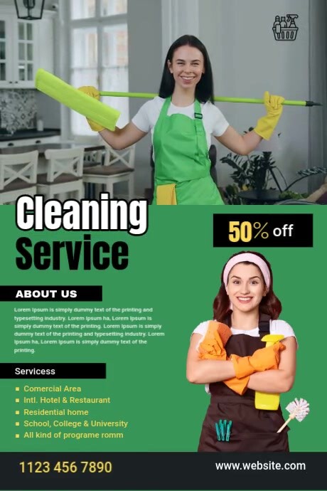 Cleaning Service Ad Template PosterMyWall Cleaning Service Ad Template PosterMyWall