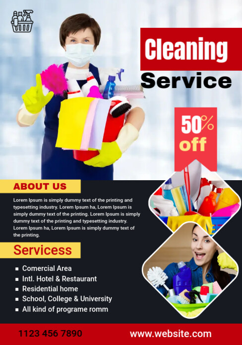 Plantilla de Cleaning Service Ad Template PosterMyWall Plantilla de Cleaning Service Ad Template PosterMyWall