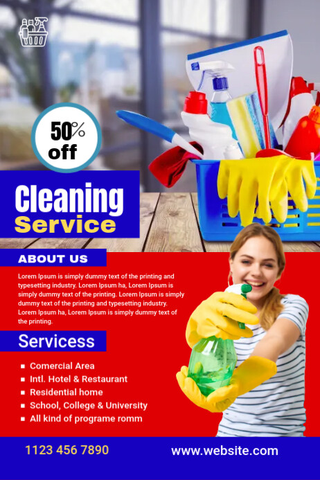 Plantilla de Cleaning Service Ad Template PosterMyWall Plantilla de Cleaning Service Ad Template PosterMyWall