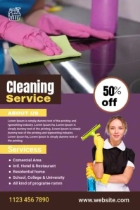 Cleaning Service Ad Template Pinterest Graphic