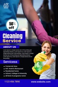 Cleaning Service Ad Template Poster