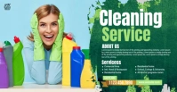 Cleaning Service Ad Template Copertina evento Facebook