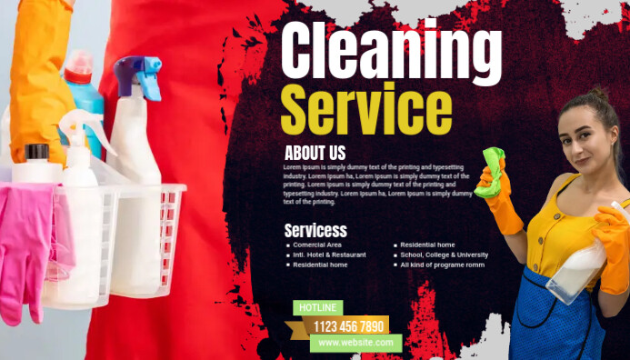 Cleaning Service Ad Template PosterMyWall Cleaning Service Ad Template PosterMyWall