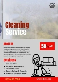 Cleaning Service Ad Template A6