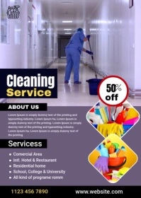 Cleaning Service Ad Template A6