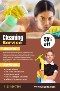 Cleaning Service Ad Template Gráfico de Pinterest