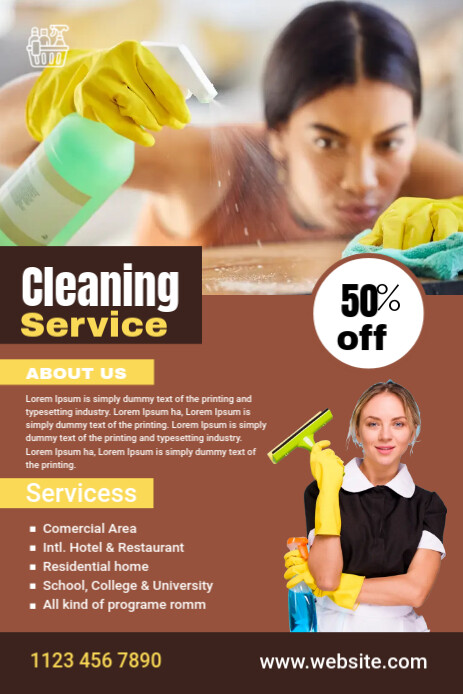 Cleaning Service Ad Template PosterMyWall Cleaning Service Ad Template PosterMyWall