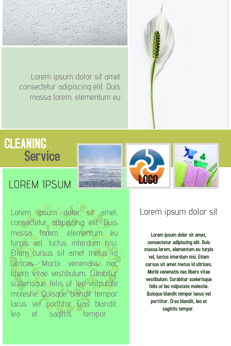 Housekeeping Newsletter Examples cleaning service business flyer newsletter template light | PosterMyWall