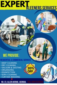 CLEANING SERVICE COMPANY Plakat template