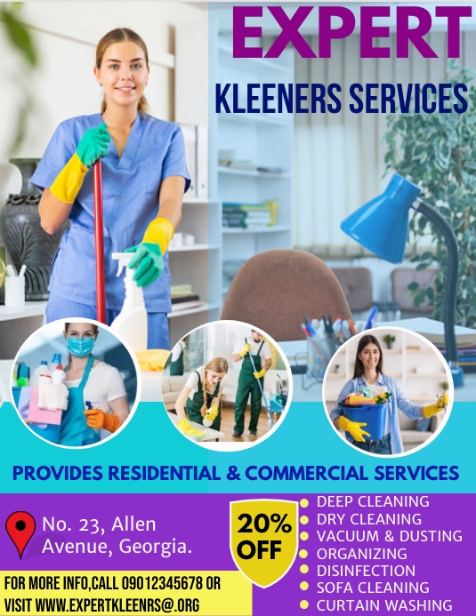 Copy of CLEANING SERVICE COMPANY PosterMyWall