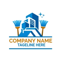 cleaning service company logo template