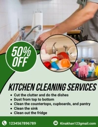 cleaning service company lFLYER template