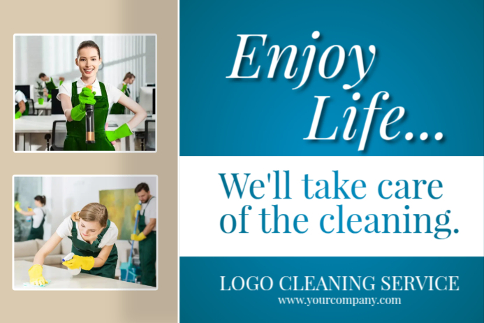 Cleaning Service Poster template