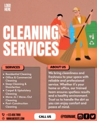Cleaning Service Instagram Portrait template