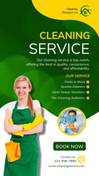 cleaning service Instagram Story template