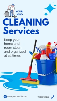 cleaning service Historia de Instagram template