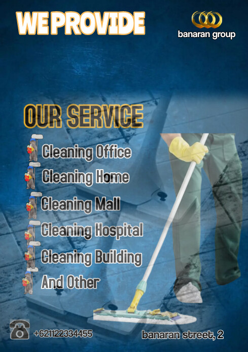 Cleaning Service A4 template