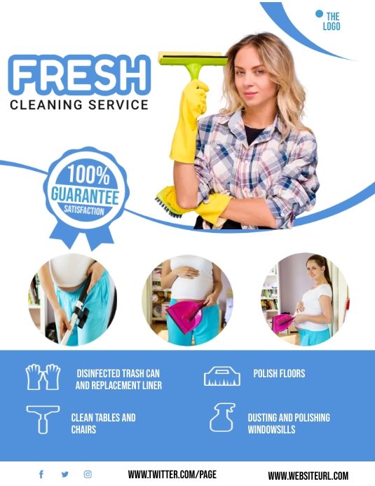 Cleaning Service Flyer (US Letter) template