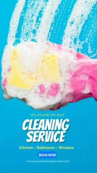cleaning service Historia de Instagram template