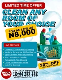 Cleaning Service Flyer (US Letter) template