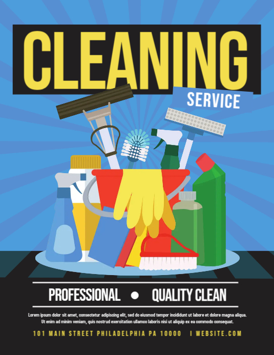 Cleaning Service Flyer (US Letter) template