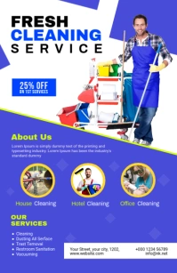 CLEANING SERVICE Tabloid template