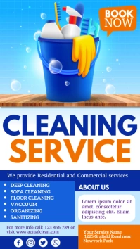 cleaning service digital display template