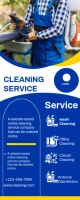 Cleaning Service Flyer Roll-up-Banner 2 x 5 Zoll template
