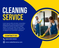 cleaning service flyer design Medium Rectangle template