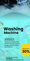 Cleaning Service Flyer Roll Up Banner 3' × 6' template