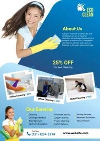Cleaning Service Flyer A4 template