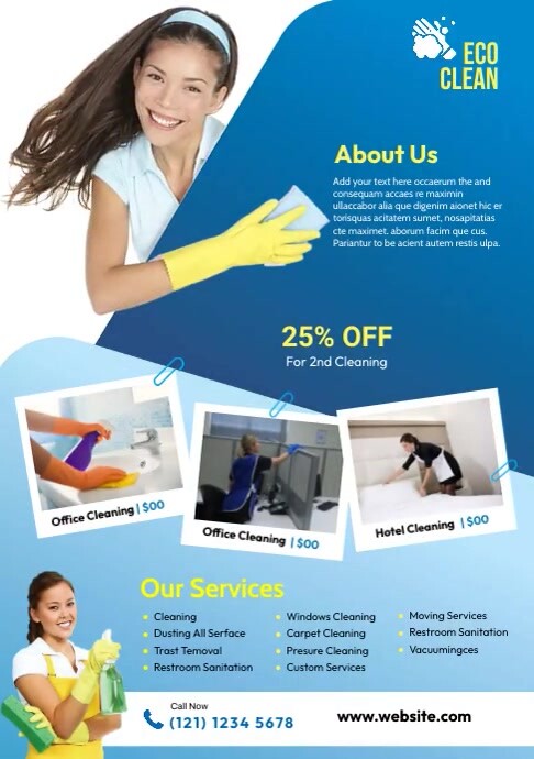 Cleaning Service Flyer A4 template