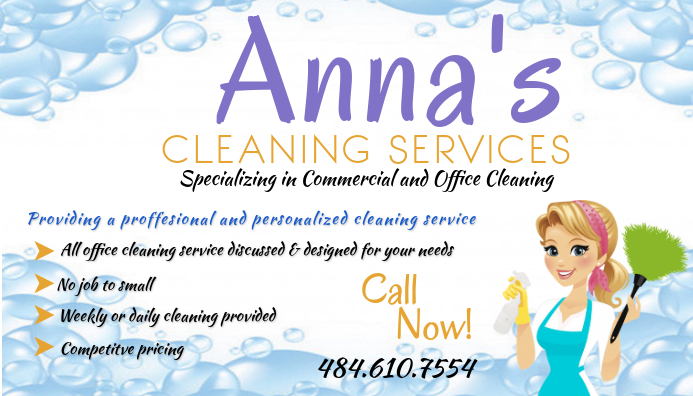 Cleaning Service Template นามบัตร